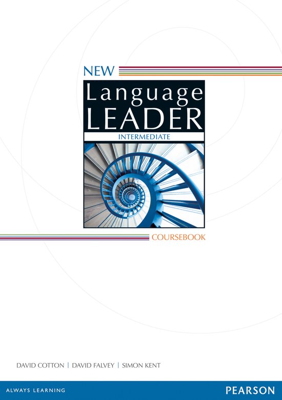 Nieuwe Language Leader Intermediate Coursebook met een spiraaltrap.