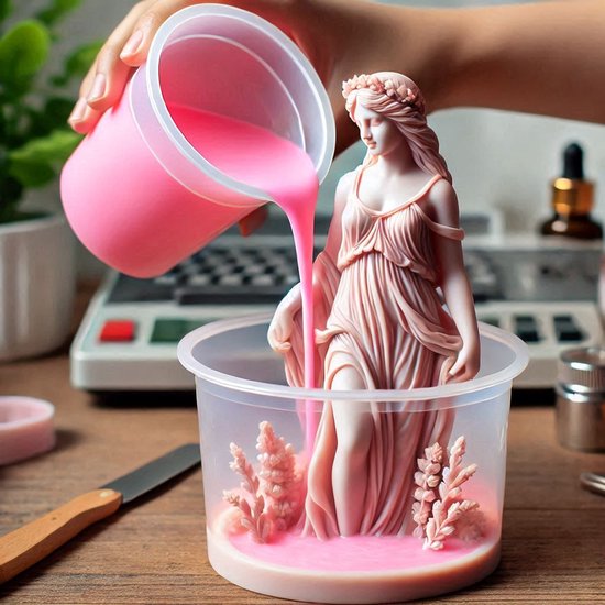 SiElastisch-25 Serie - RTV-2 Zeer Elastische Siliconen voor Mallen - Roze - 3 kg — afbeelding 2