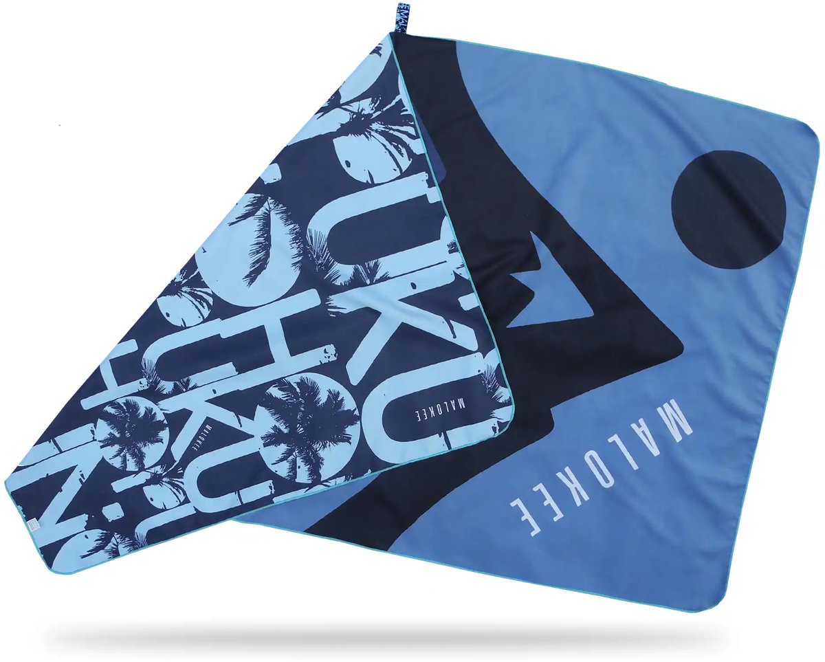 Malokee Nohopuku - Sporthanddoek - Sneldrogend - 100x50 cm - Blauw