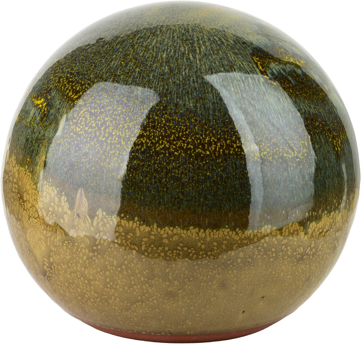 Saggio Sunset - Decoratieve Kogel - 20cm - Groen - Keramiek