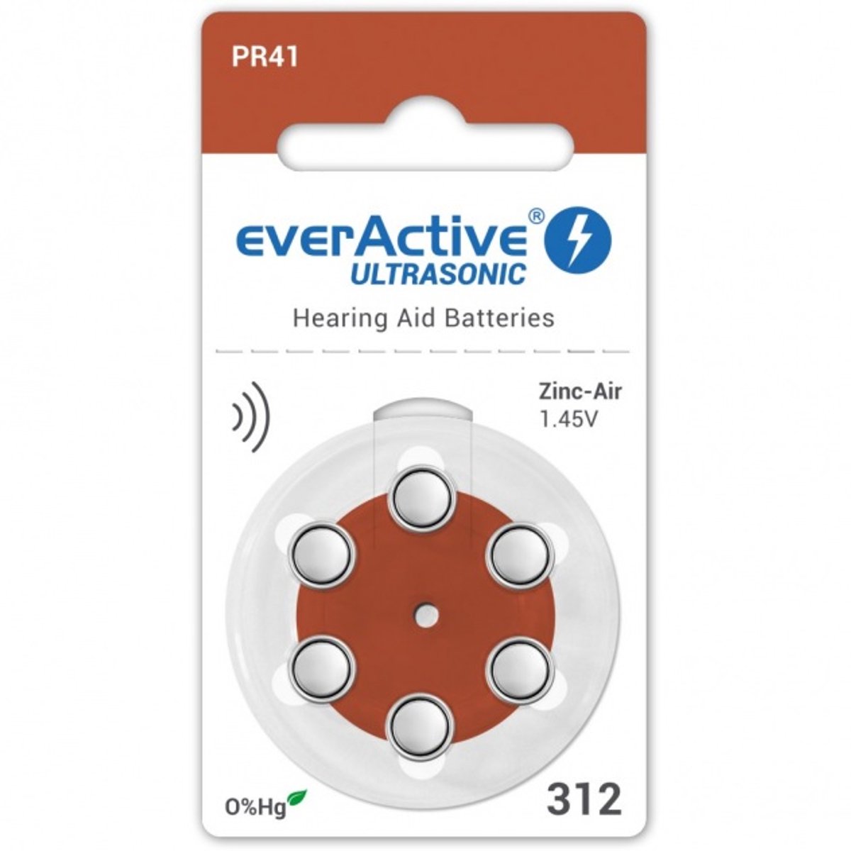 EverActive - 312 Batterij - Zink-lucht - Hoortoestellen