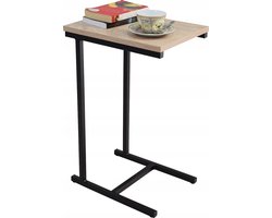 FutuStal EKO Serie - Bijzettafel - Zwart Mat - Dąb Sonoma