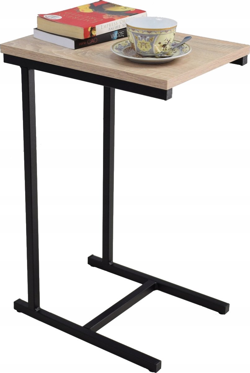 FutuStal EKO Serie - Bijzettafel - Zwart Mat - Dąb Sonoma Zwart;Dąb Sonoma