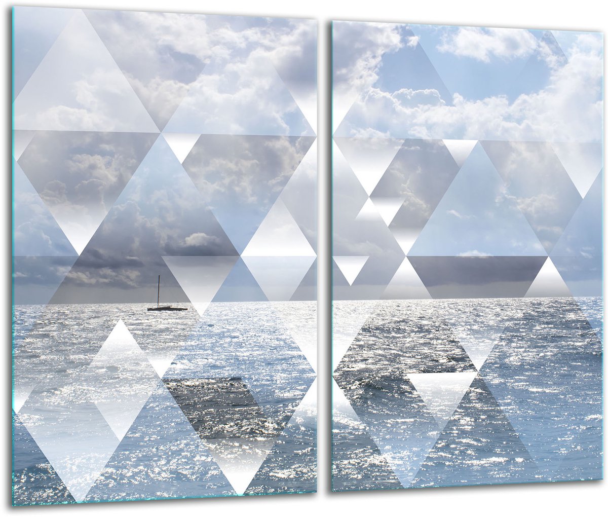 TMK ArtDeko - Snijplank - Glas - 2x 30x52 cm - Mozaïek