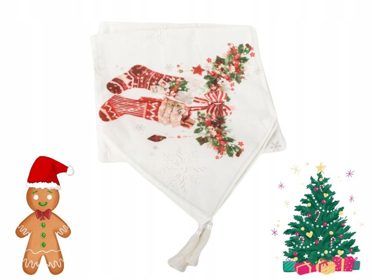 Hangzhou A Link Star Technology - Kersttafelkleed - 205cm - Wit - Hoogwaardige Afwerking