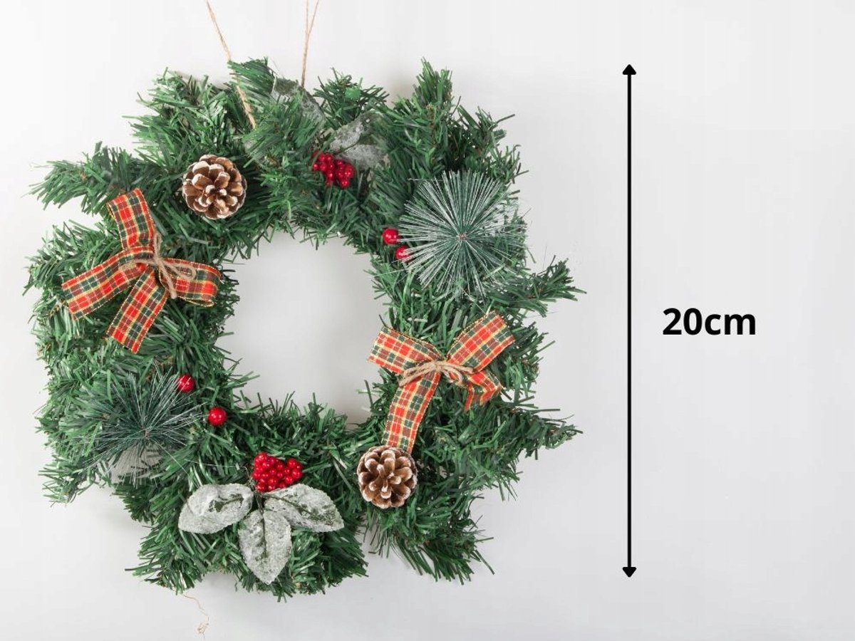 Hangzhou A Link Star Technology - Kerstkrans - 20cm - Decoratief - Kerstversiering – foto 4