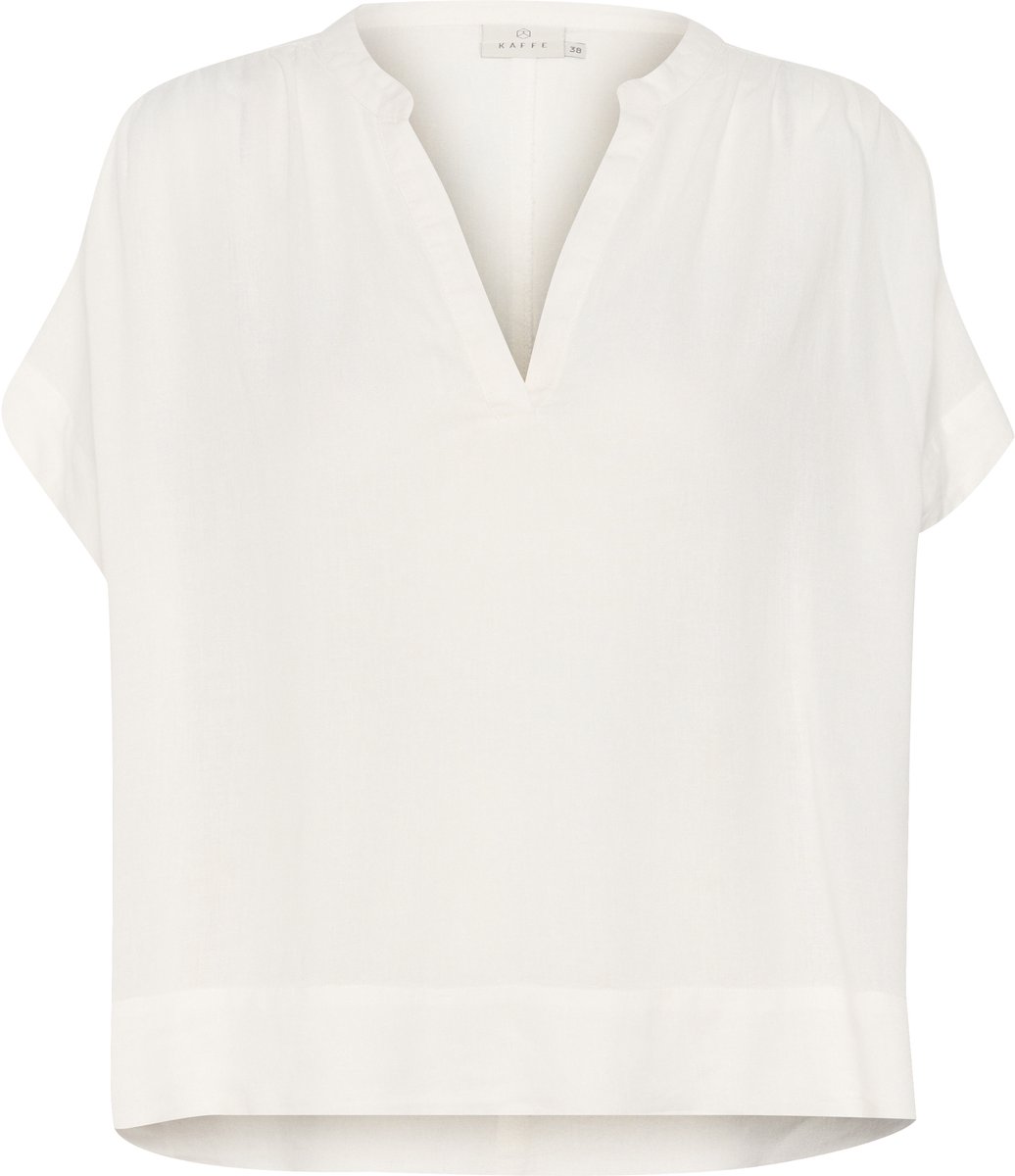 Kaffe KAmilia Wing SL Blouse Dames Blouse - Chalk