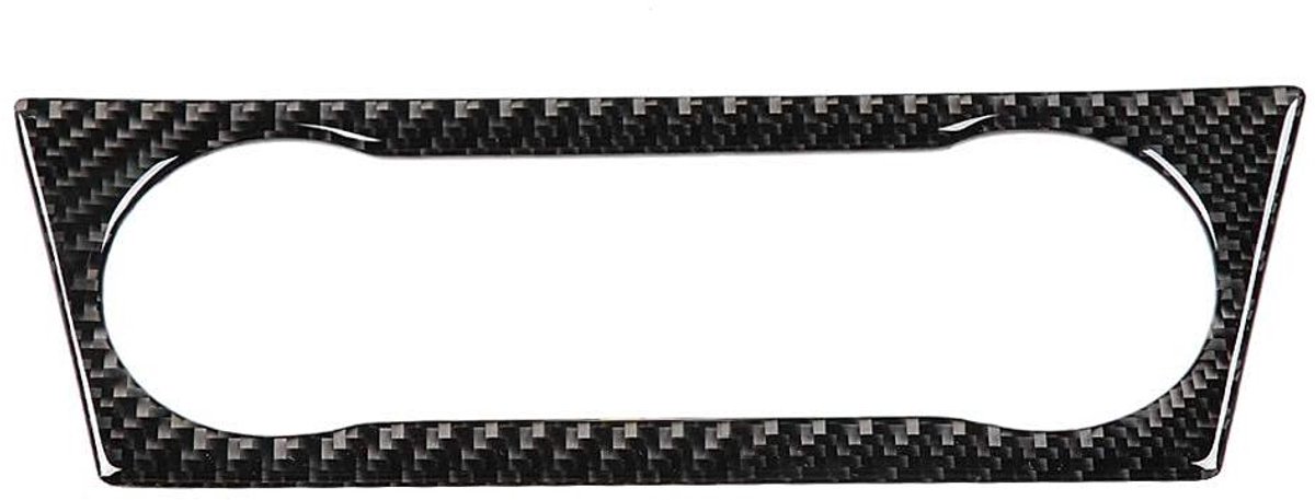 Bedieningspaneel Bekleding - AC Paneel Trim - Auto Interieur Decoratie - Koolstofvezel Materiaal - 1 Stuks - Zwart