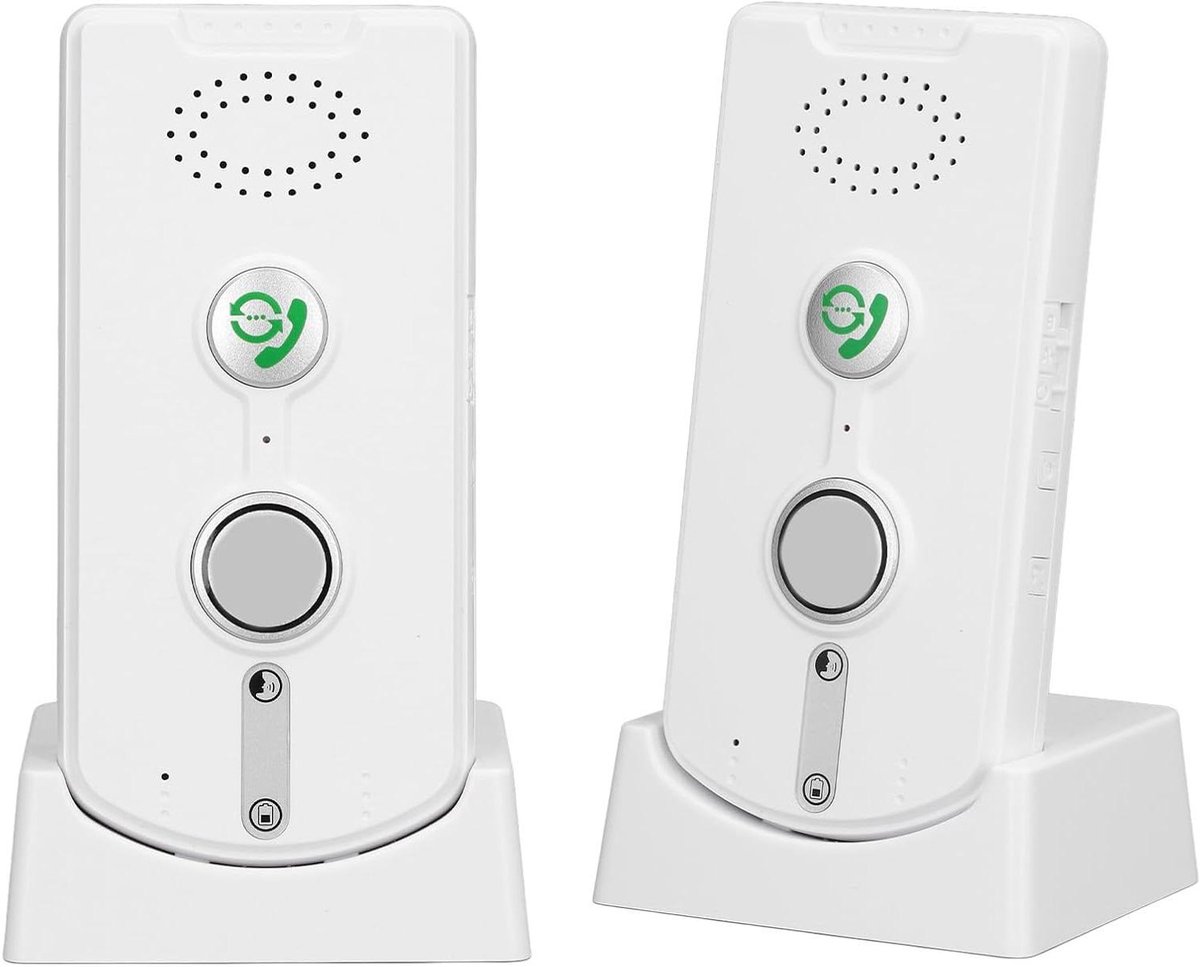 Spraakintercom Systeem - Deurbel Intercom - Communicatie Thuis - Handsfree Bediening - 1000 M Bereik - Wit