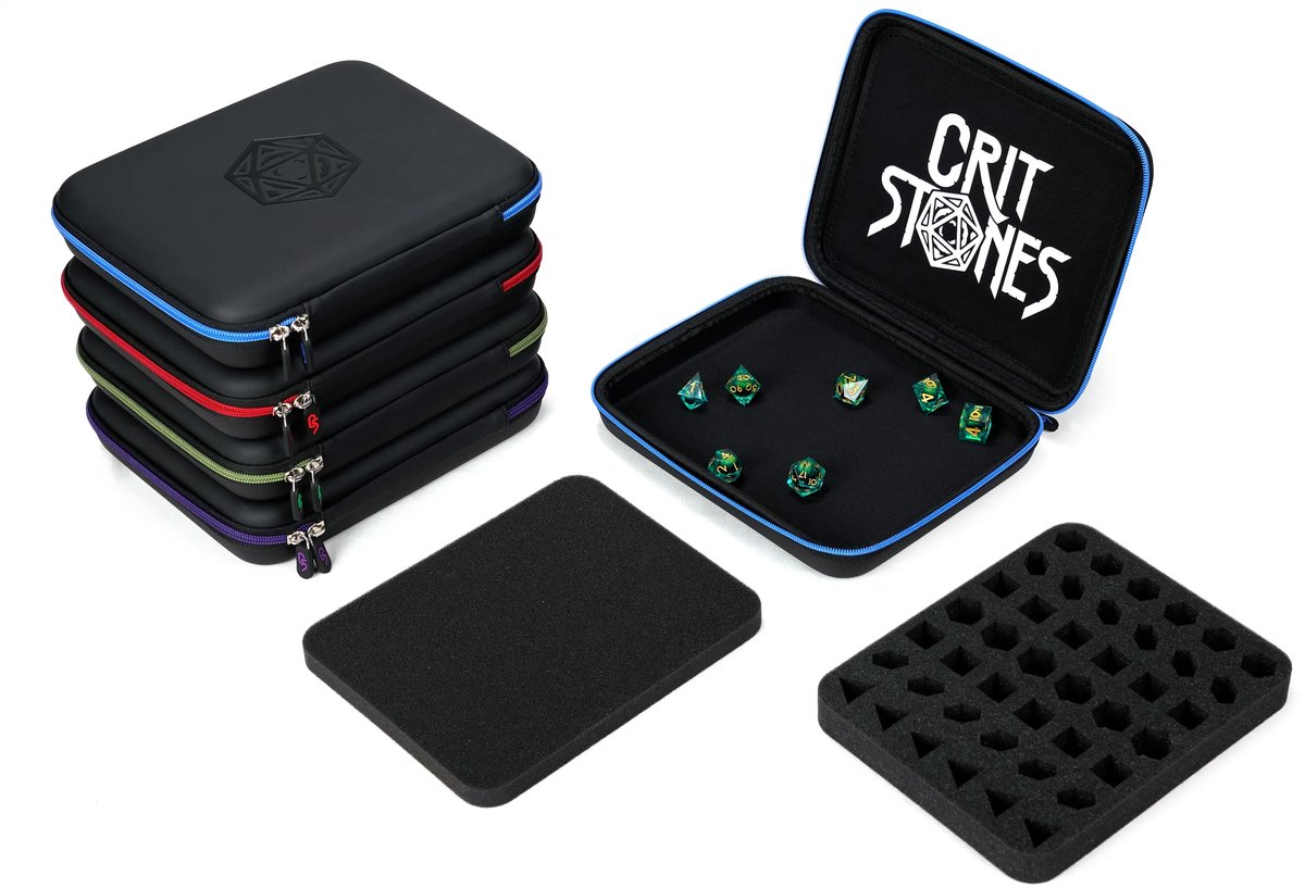 CritStones Dice Case Arcanum Black