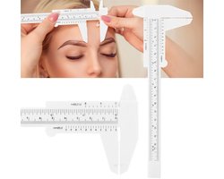Waterdichte Vernier Caliper voor Permanente Make-up: Precisie Meetinstrument voor Wenkbrauw- en Lippen Tattoo, Ideaal voor Studenten en Professionals