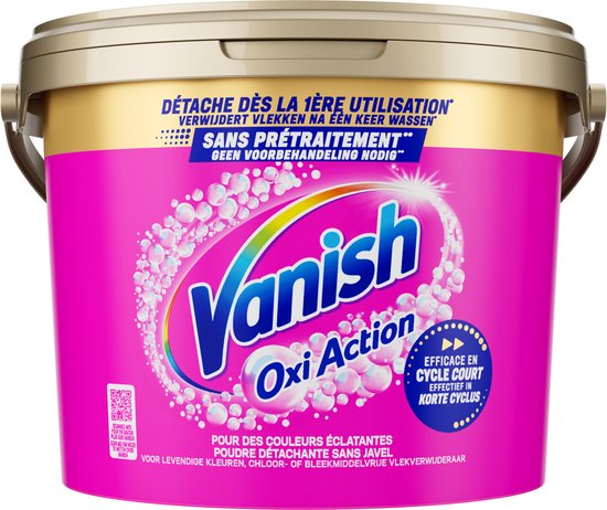 Vanish Oxi Action - Vlekkenverwijderaar - Wasbooster - Gekleurde Was - 2.7 Kg