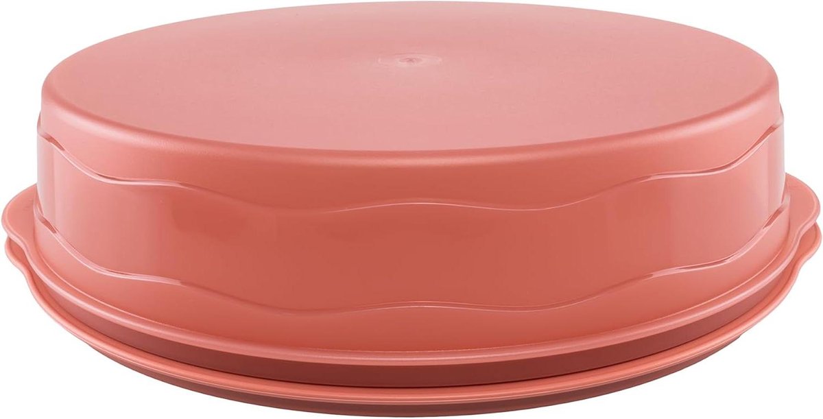 Ronde Taartvorm - Cakevorm Torty - Taarten Bakken - Inclusief Uitsteker - 28 cm diameter - Zalmkleurig