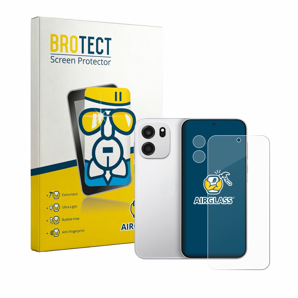 Screenprotector voor OnePlus Turbo 6V (Voor+Camera) Beschermglas transparant