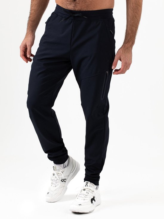 Sjeng Sports NOLAN Trainingsbroek Heren - Blauw - Stretch en zijzakken - Tennis en Fitness - sneldrogend