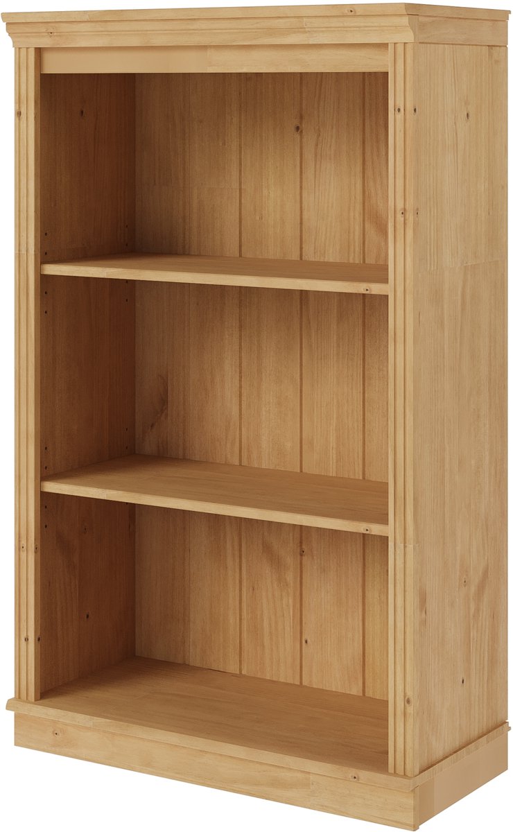 Notio Living Anita-Boekenkast laag in dennenbeitswas Stain wax