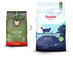 Husse Exclusive Lyster Care - Kattenvoer Droog, Kattenbrokken Droogvoer, Kattenvoeding Dieetvoer - 2 kg