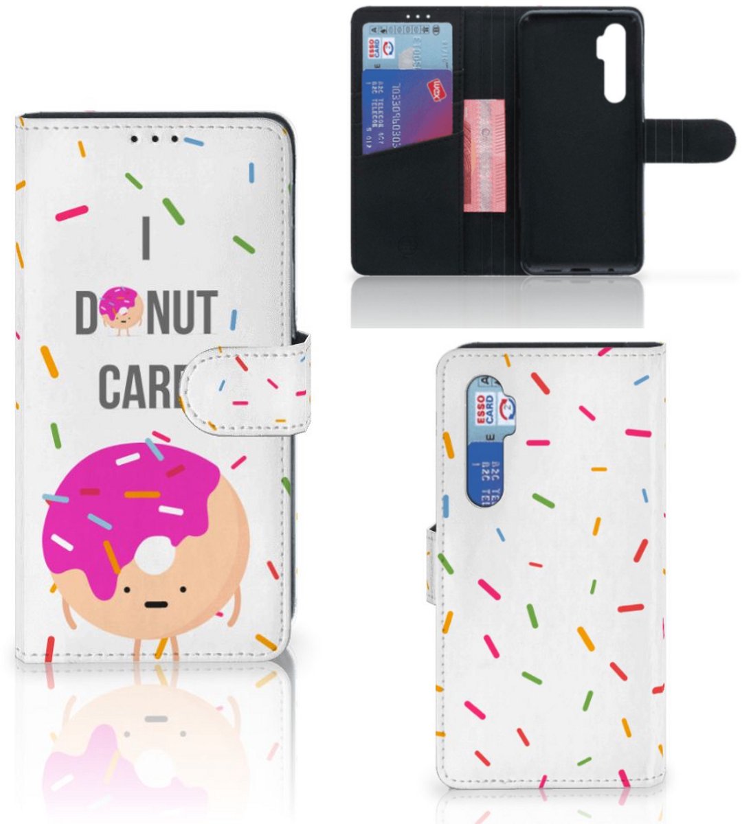 Xiaomi Mi Note 10 Lite Book Cover Donut Roze