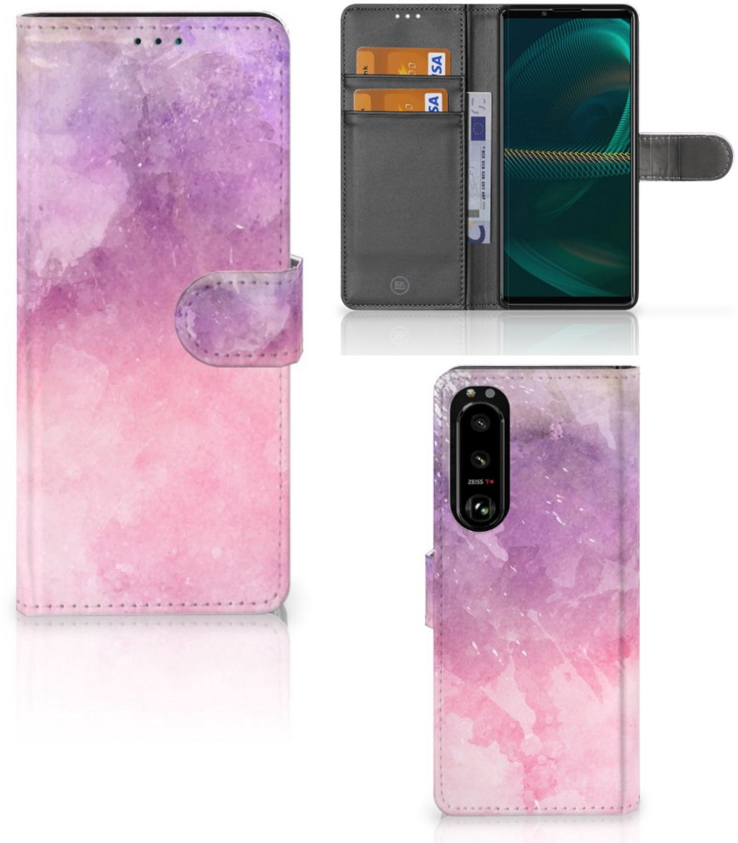 Hoesje Sony Xperia 5III Pink Purple Paint