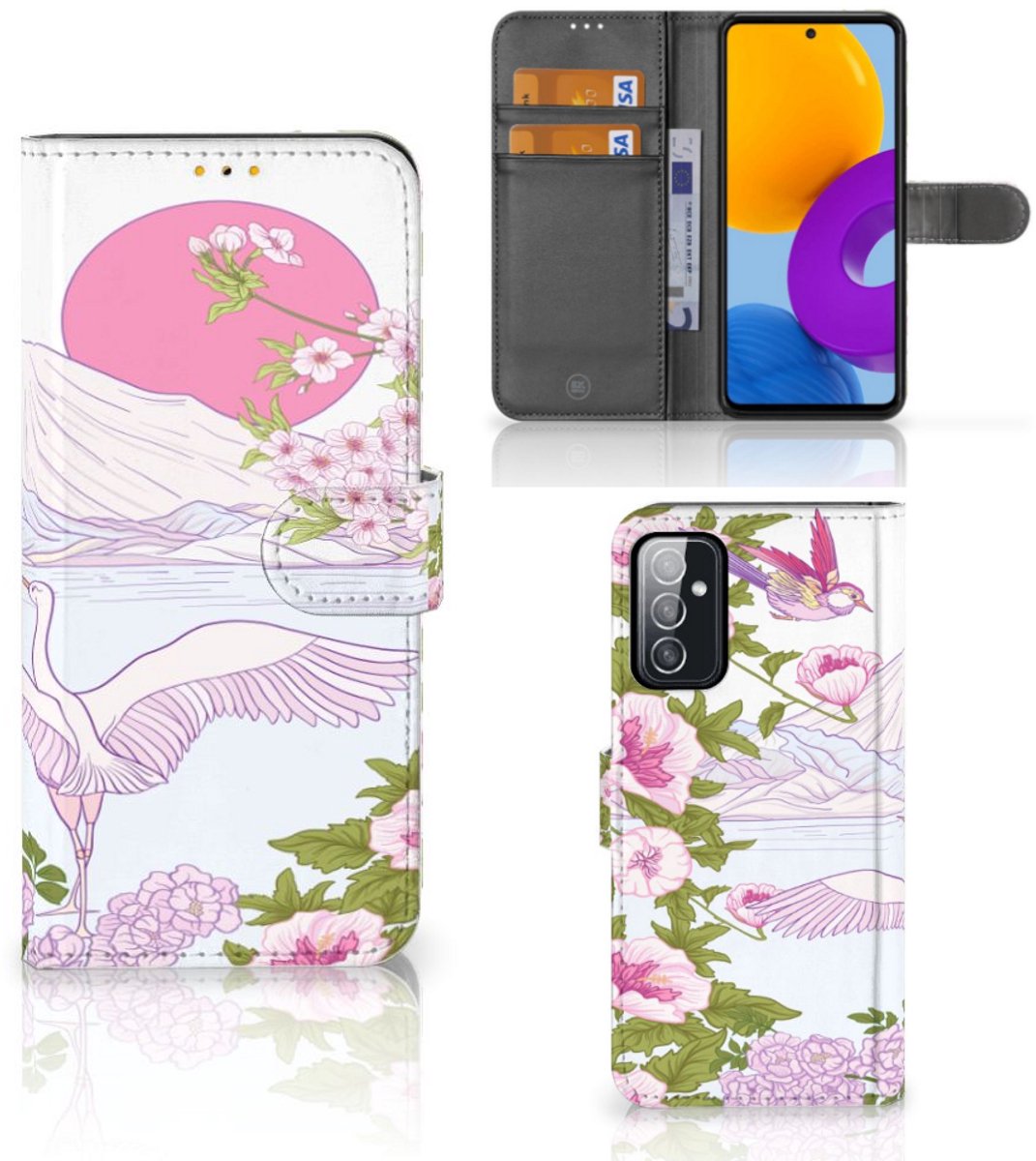 Samsung Galaxy M52 Telefoonhoesje met Pasjes Bird Standing