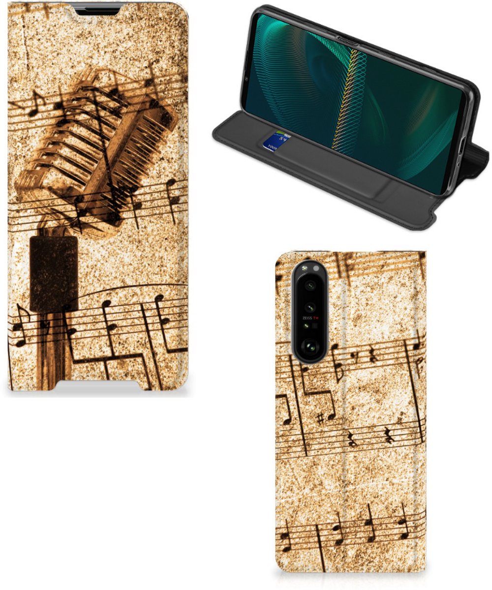 Standcase Hoesje voor Sony Xperia 5 III Stand Case Bladmuziek