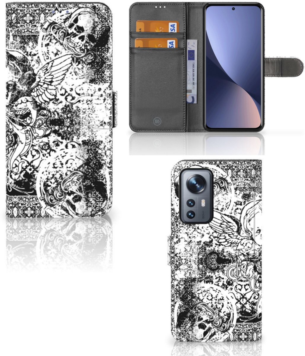 Telefoonhoesje met Naam Xiaomi 12 Pro Skulls Angel