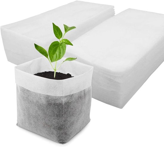 100 stuks plantenzakken, vlies-kweekzakken, zaailingzakken, plantenpotten, biologisch...