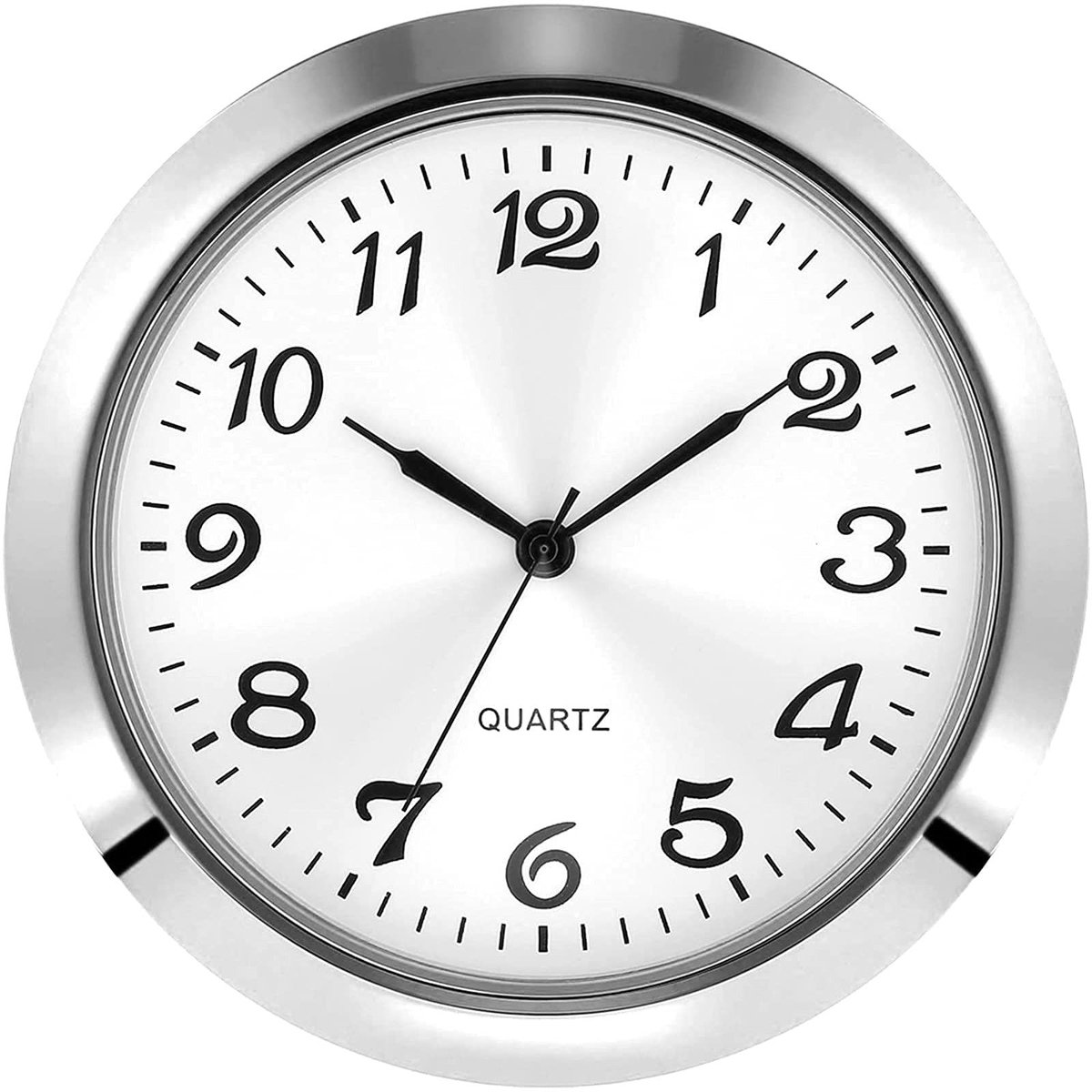 Cosensi - Quartz Horloge Inzet - Zinklegering - Wit Schijf - Arabische Cijfers - Geschikt voor Diverse Horloges - 55mm