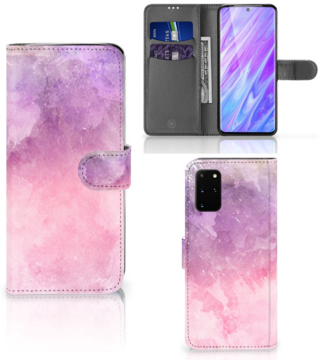 Hoesje Samsung Galaxy S20 Plus Pink Purple Paint
