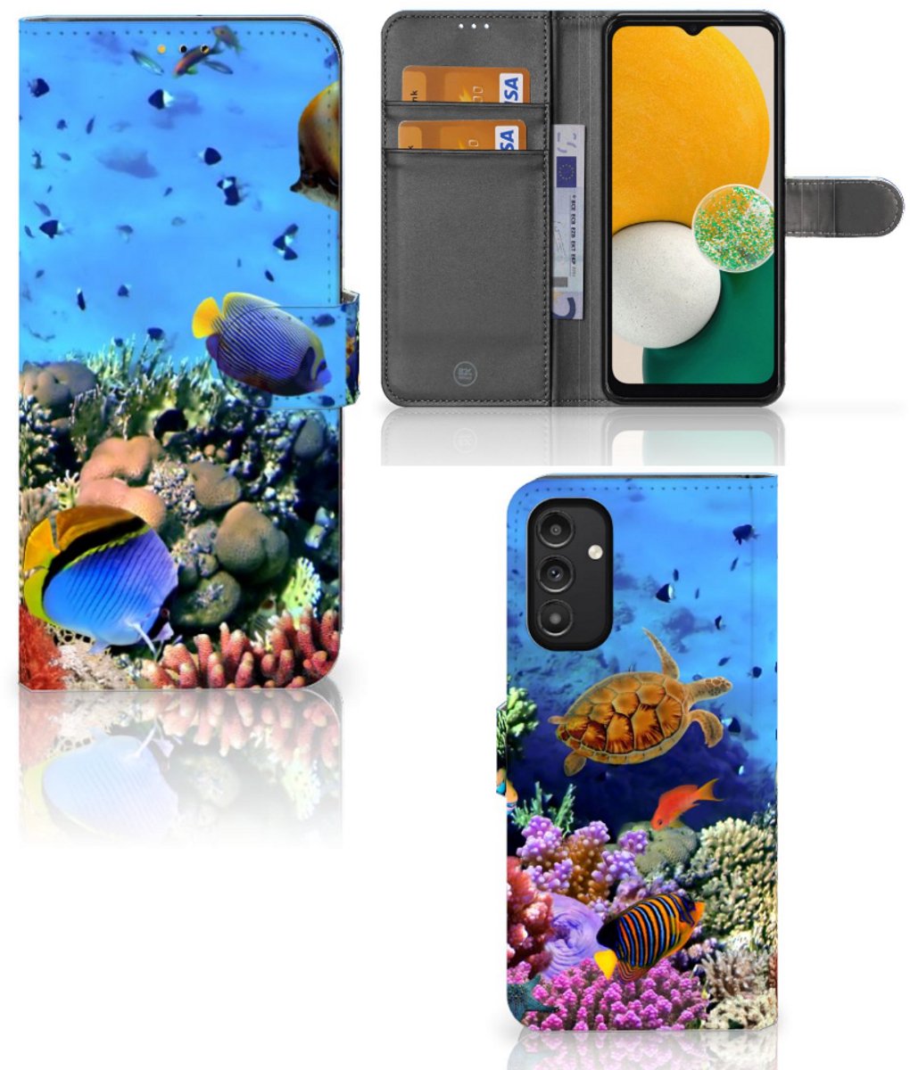 Samsung Galaxy A14 5G Telefoonhoesje met Pasjes Vissen
