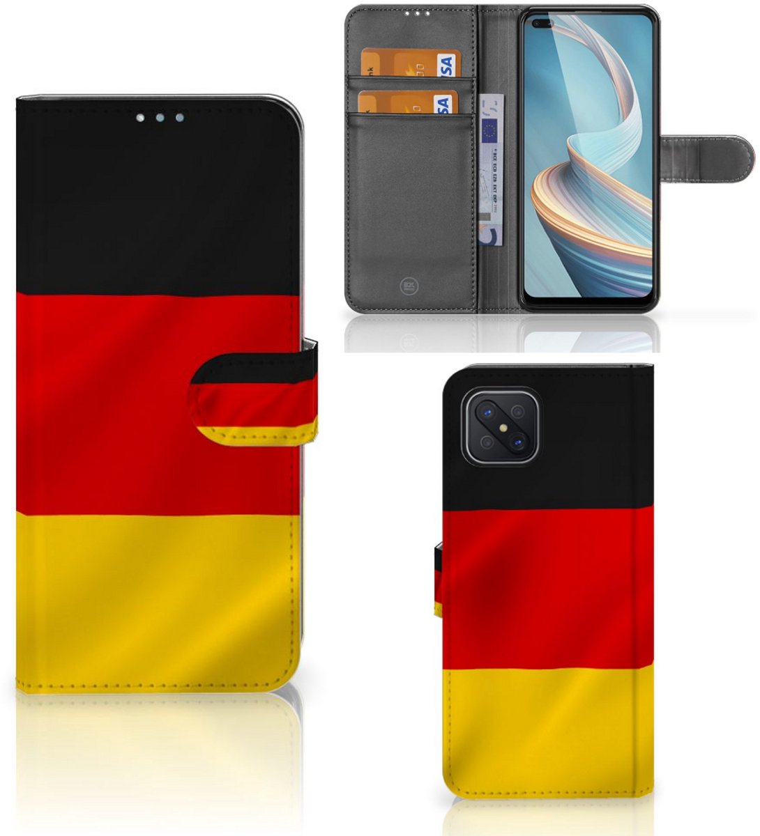 OPPO Reno4 Z Bookstyle Case Duitsland