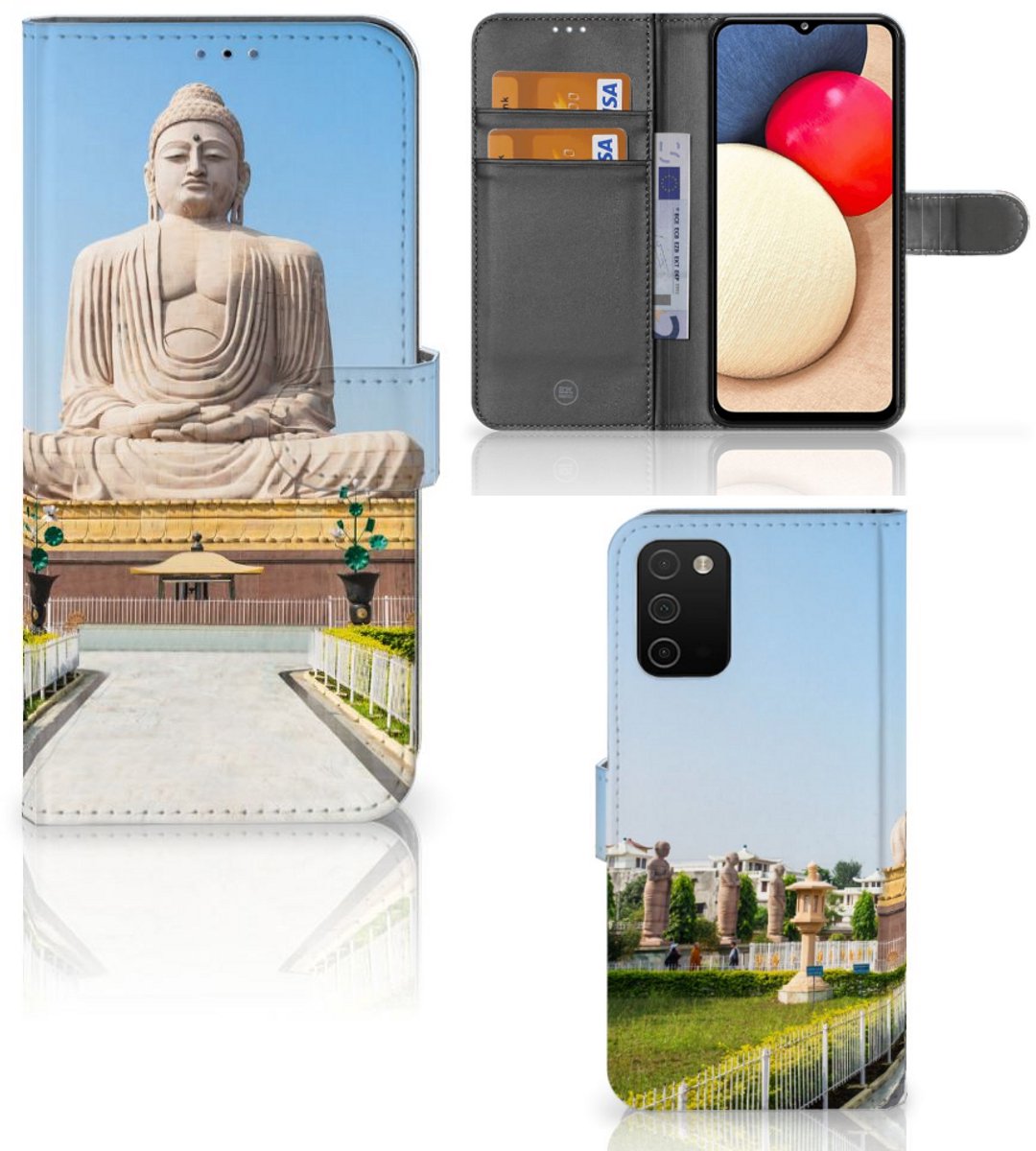 Samsung Galaxy A03s Flip Cover Boeddha