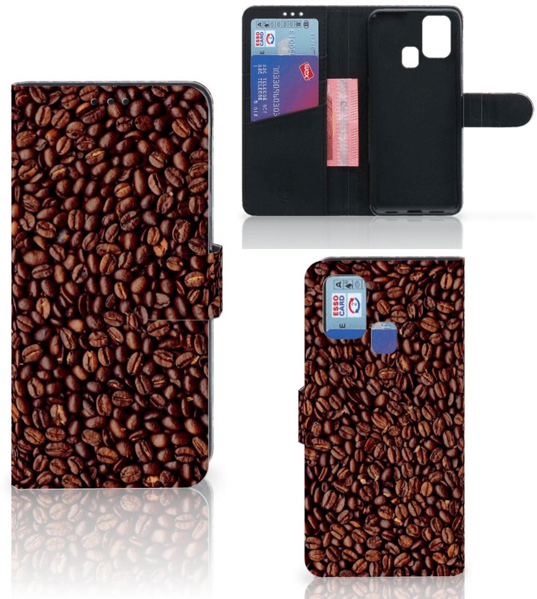 Samsung Galaxy M31 Book Cover Koffiebonen