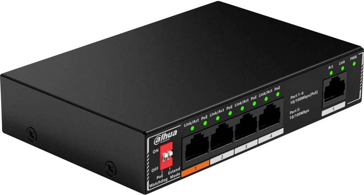 Dahua Technology DH-SF1005P DH-SF1005P Netwerk switch 1800 MBit/s