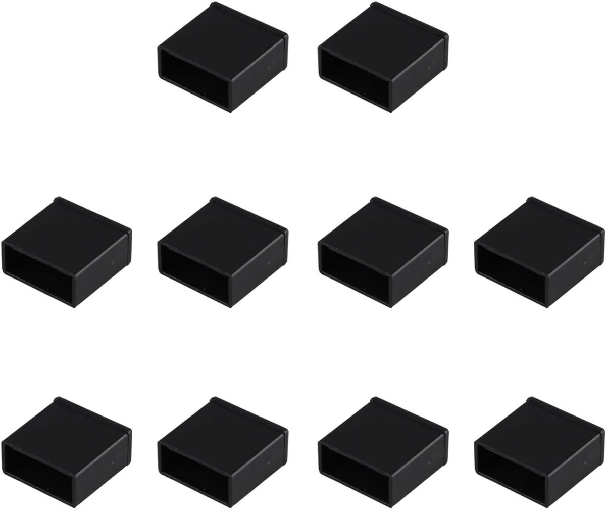 USB Stofpluggen - Beschermhoesjes Poorten - Poorten Beschermen - Vast Klikkend Ontwerp - 13.5 x 13 x 6 mm - Zwart