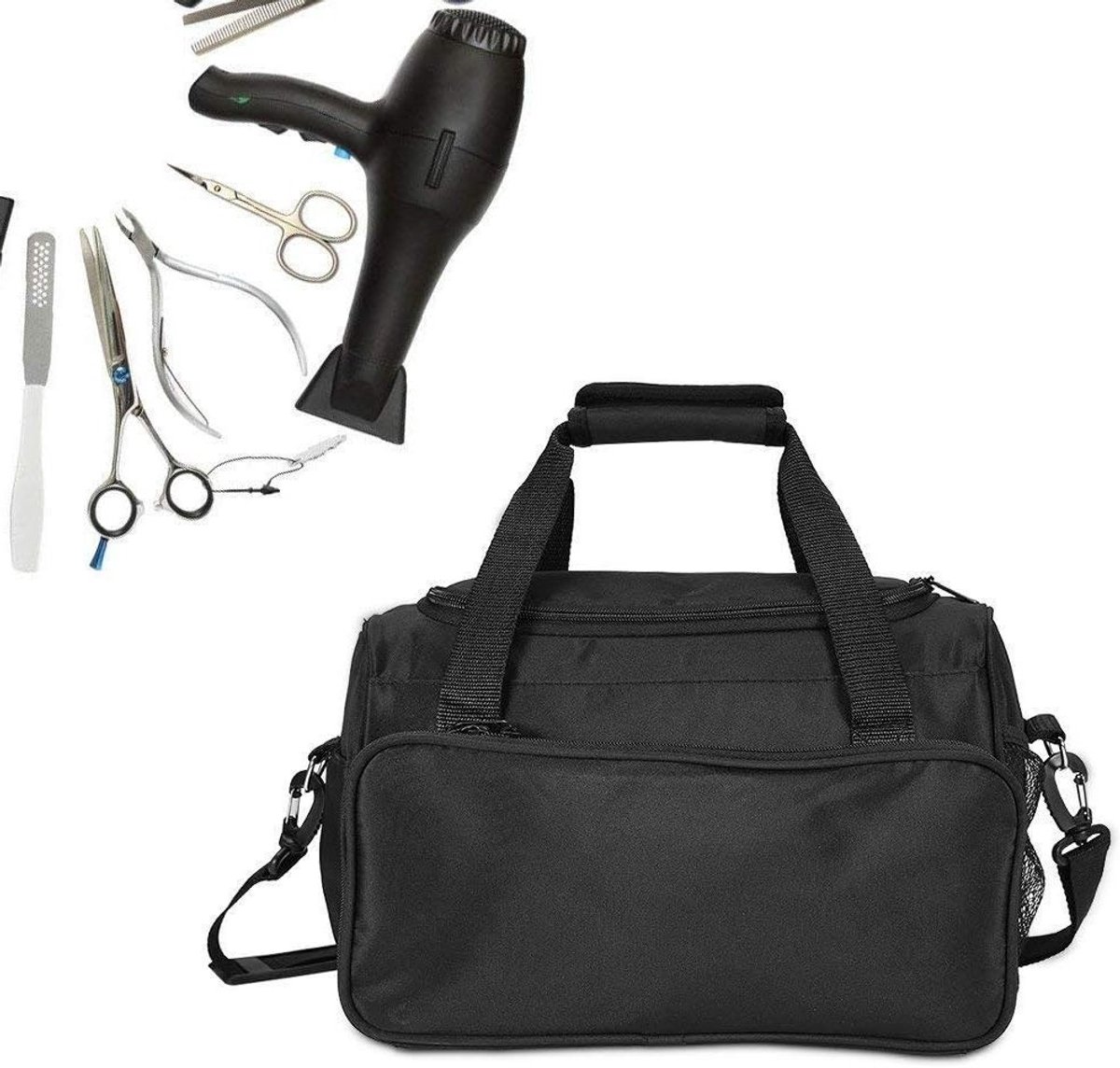 Handtas voor Kappers, Draagbare Tas voor Kappersgereedschap, Scharen en Kamhouder, Hairstyling Accessoires