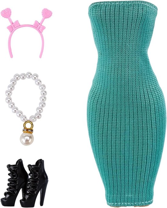 Poppenkleding Sets - Pop Accessoires - Verkleden en Spelen - Elastisch en Klittenband - 7 Sets 29 cm - Willekeurig — afbeelding 4