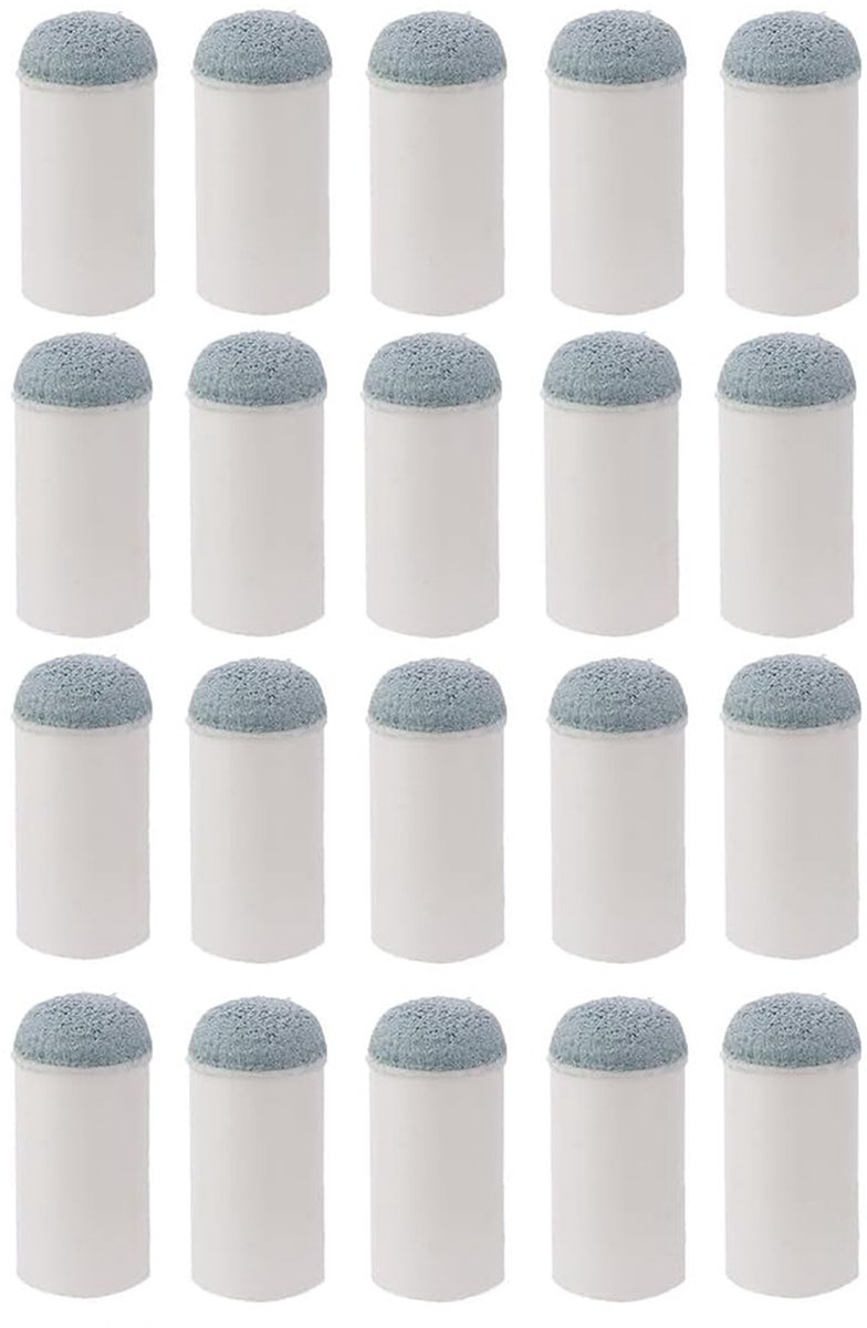 20-stuks Biljartkeu-Tip - Beschermer voor biljartkeu-Tip - Accessoire voor biljartkeu-Tip - Inschuifbare biljartkeu-Tip - 1,2 x 3 cm - Geen lijm of gereedschap nodig - Geschikt voo