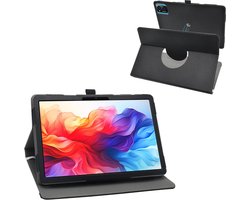 MAMA MOUTH Compatible with DEERTiME E15 Case,360° Rotating PU Leather Case Cover for DEERTiME E15/Paaxoo A20/Tibuta E220 10.1 inch tablet, Black