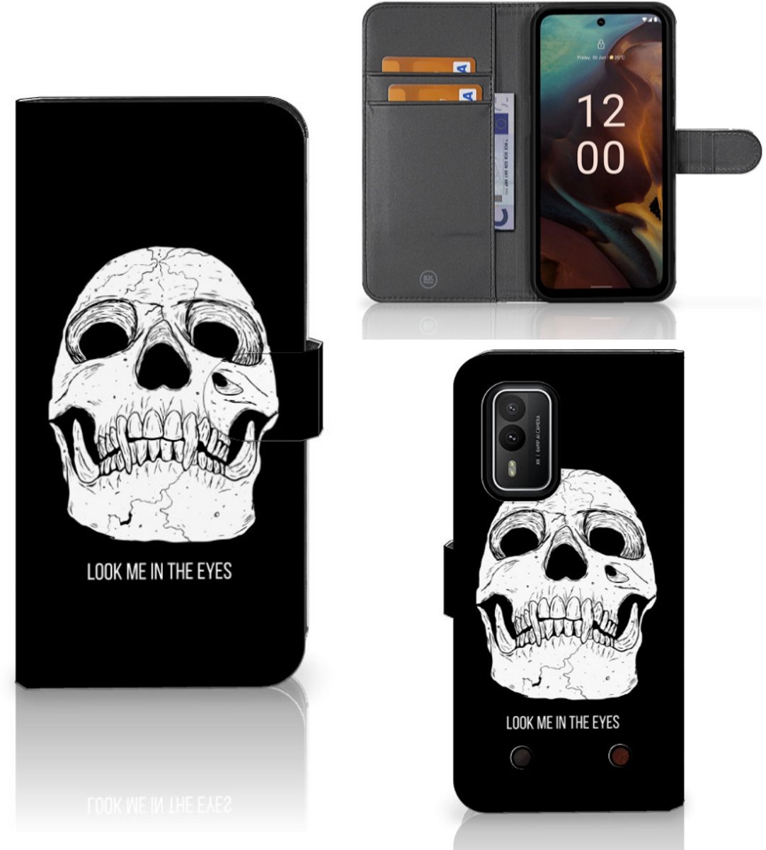 Telefoonhoesje met Naam Nokia XR21 Skull Eyes