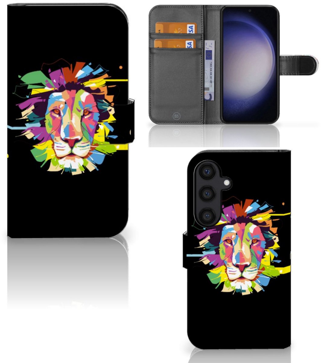 Samsung Galaxy S24 Leuk Hoesje Lion Color