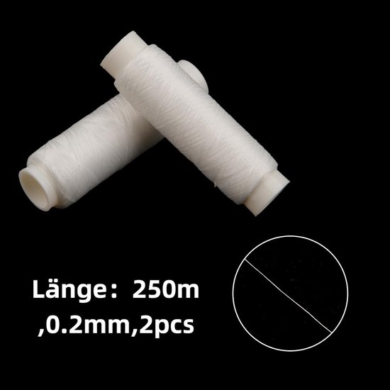 Vislijn Nylon - Onzichtbare Draad - Vissen en Hobby - Knoopvrij Ontwerp - 500 m - Transparant — afbeelding 4