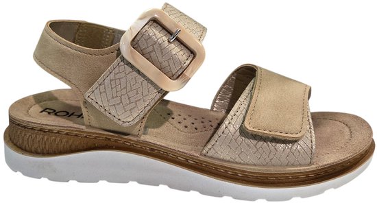 Rohde 1311 14 Sandalen Beige Leer Dames - Beige - 37