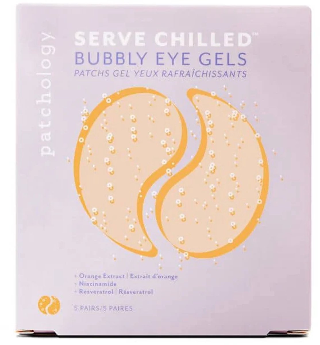 Patchology Serve Chilled Bubbly Brightening Under Eye Gels – 5 Paar Oogmaskers Met Niacinamide – Hydraterende & Verhelderende Eye Patches – Tegen Donkere Kringen, Wallen & Vermoeide Ogen – Voor Een Directe Glow & Frisse Oogopslag