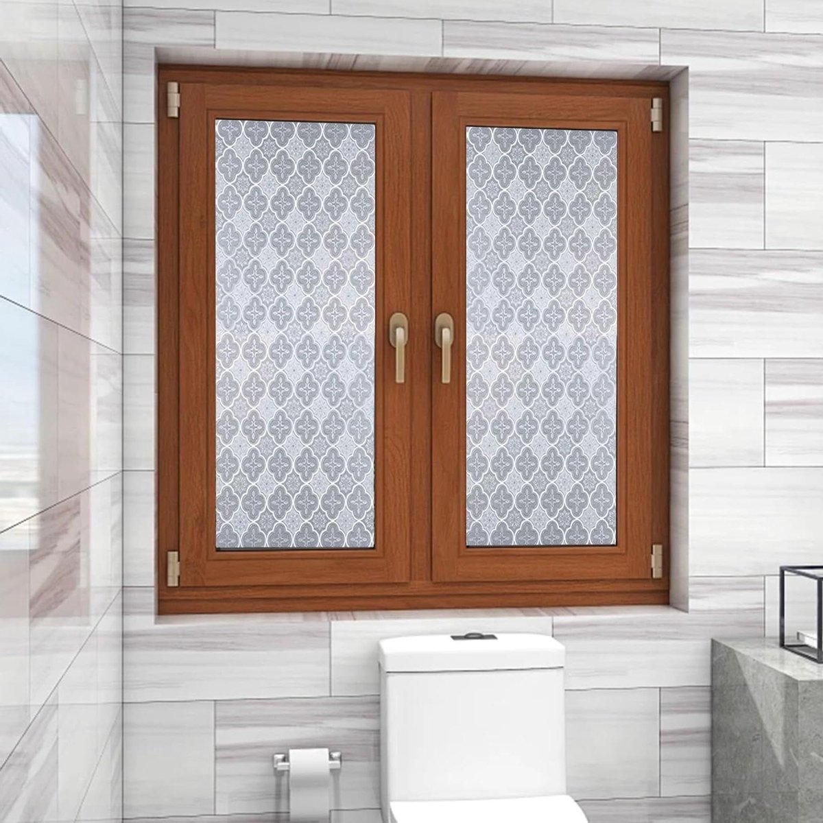 Raamfolie Privacy - Glasfolie Ondoorzichtig - Ramen Afschermen - Statische Zonder Lijm - 30 x 290 cm - Begonia