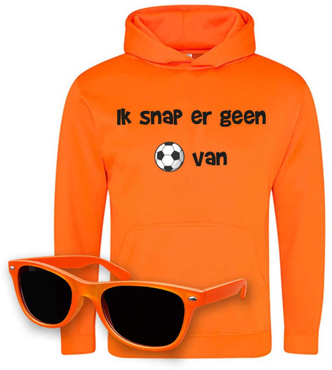 Oranje Hoodie Voetbal - Nederlands Elftal WK 2026 Trui + Bril