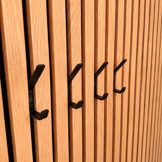 Dubbele kapstokhaak voor akoestisch wandpaneel -Akupanel - akoestische panelen - Akoestisch paneel- Akoestische wand - kapstok - Schroefmontage - 1 stuk - Metaal