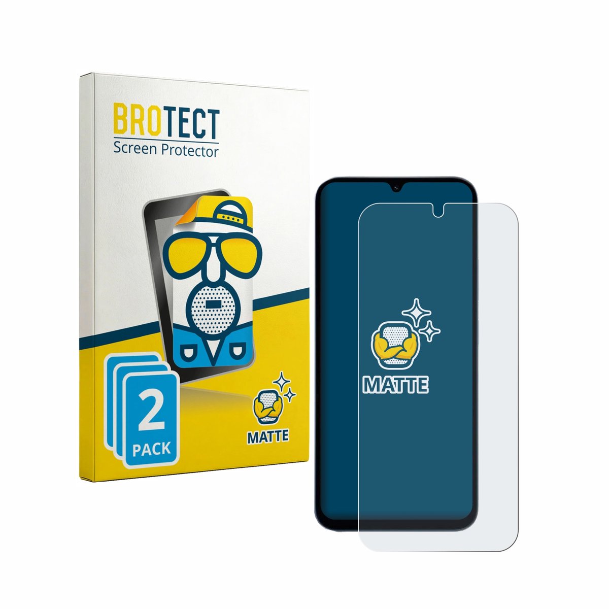 BROTECT - Screenprotector voor Xiaomi Redmi 15A 5G - Folie Beschermfolie matte 2 Stuks
