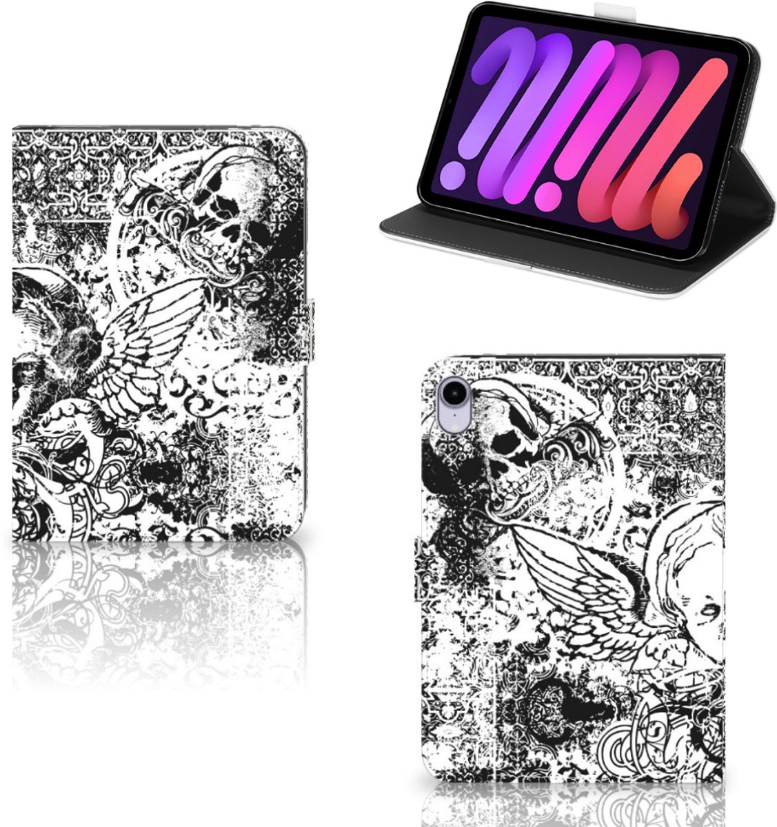Tablettasje iPad Mini 6 (2021) Skulls Angel