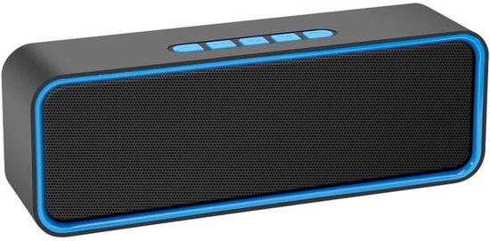 Draadloze Bluetooth 5.0 Speaker draagbaar mini stereo geluid met diepe bas, 12 uur batterij, FM-radio, zwart